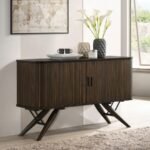 Mid Century Modern Sobral 78″ Server – Rich Walnut