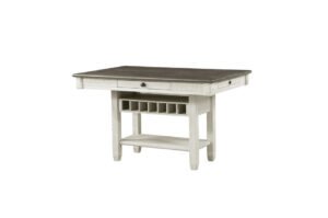 Granby Counter-Height Dining Set in Antique White and Rosy Brown