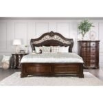 Emmeline Art Deco Silver LED Storage Drawers Bed