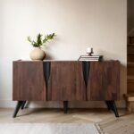 Mid Century Modern Sobral 78″ Server – Rich Walnut