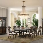 Minimalist Dustan Round Coffee Table – Modern Faux Concrete in Natural White
