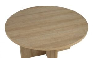 Holen 3-Piece Contemporary Coffee & End Table Set in Natural Wood
