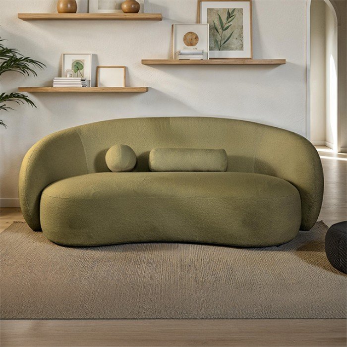 Brevik Sofa – Olive Green Contemporary Living Room Sofa