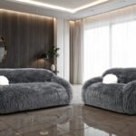 Mellone Mid-Century Modern Sofa – Oat