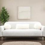Darwen Faux Fur Sofa & Loveseat Set – Contemporary Comfort in Dark Gray