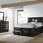 WOODMONT 4-Piece California King Bedroom Set in Rustic Golden Brown Finish