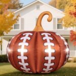 4.6FT Pink Halloween Inflatable Pumpkin with LED Lights