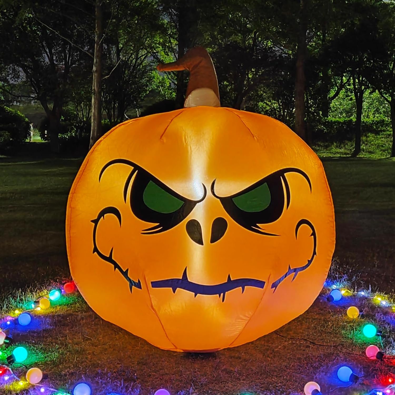 4FT LED Halloween Inflatable Pumpkin — The Glow That Welcomes the Night