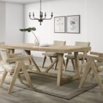 WELLS Modern Farmhouse Bedroom Collection Gray Finish