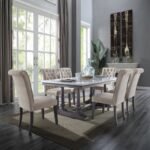 11 piece Vintage Glam Formal Dining Table Set
