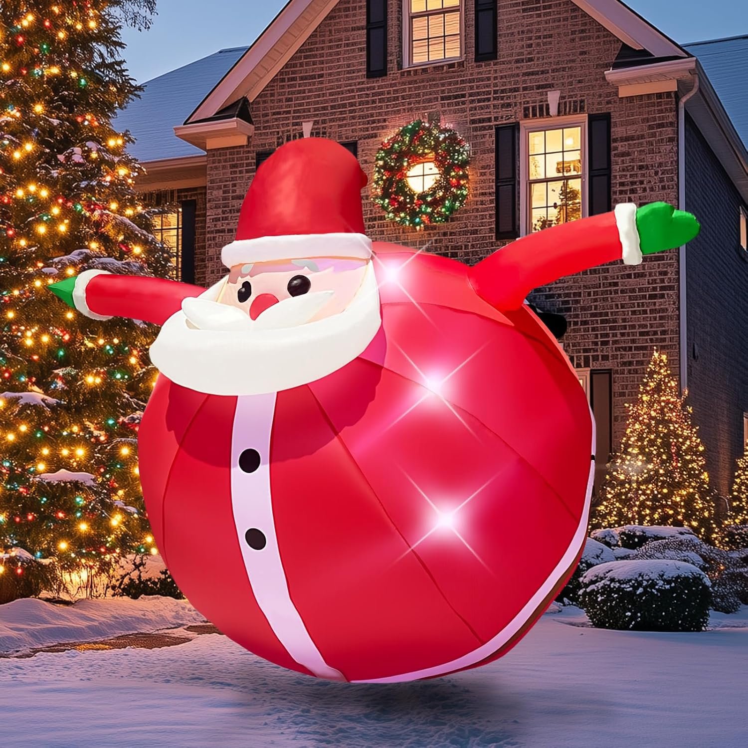 Exploding Santa Claus Inflatable 9FT – Christmas Yard Decoration